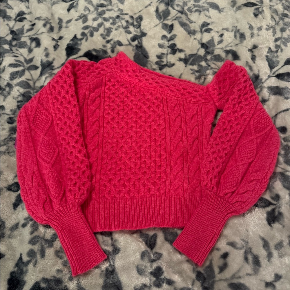 SHEIN Off The Shoulder Sweater.